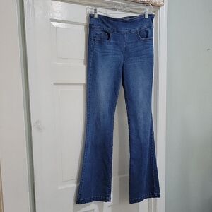 Sofia Vergara Melissa Flare Women's Size 10  High Rise Wide Leg Pull On Jeans